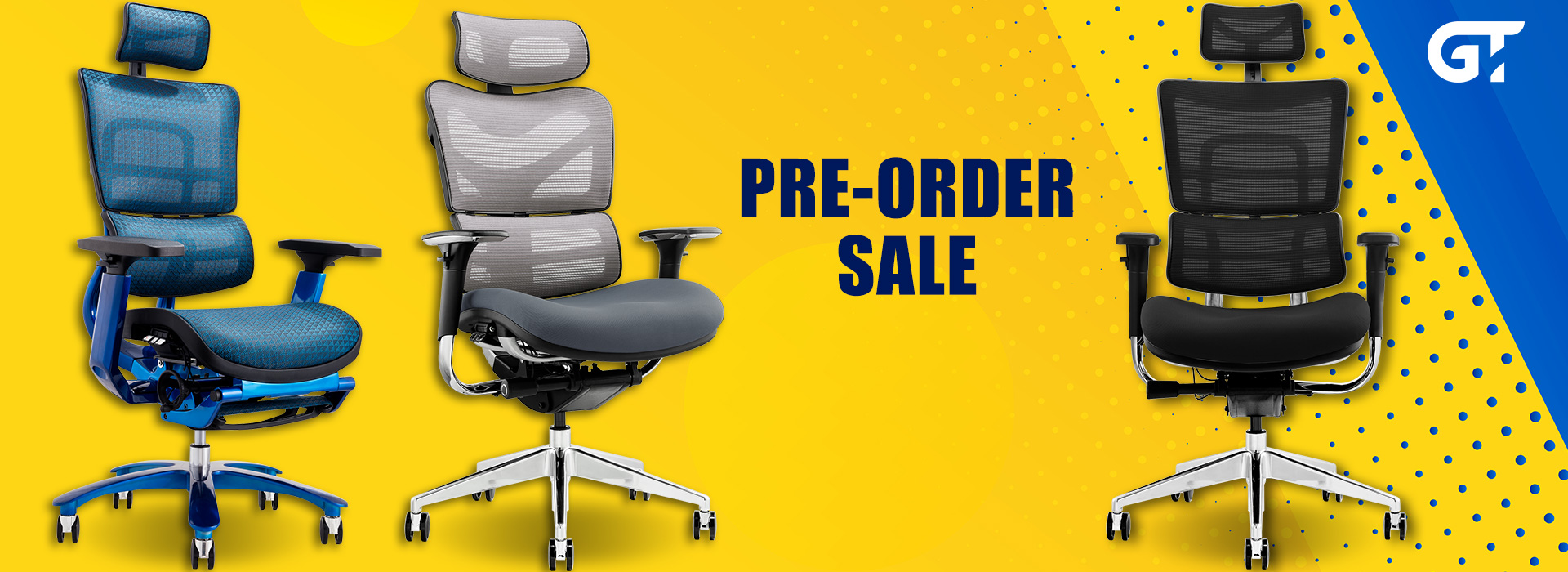 Stock! Pre-order for the GT Racer office chairs!