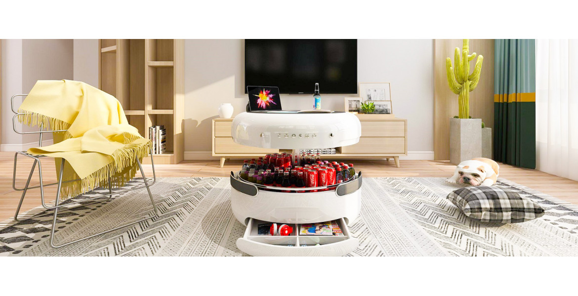 Coosno - coffee table with built-in refrigerator