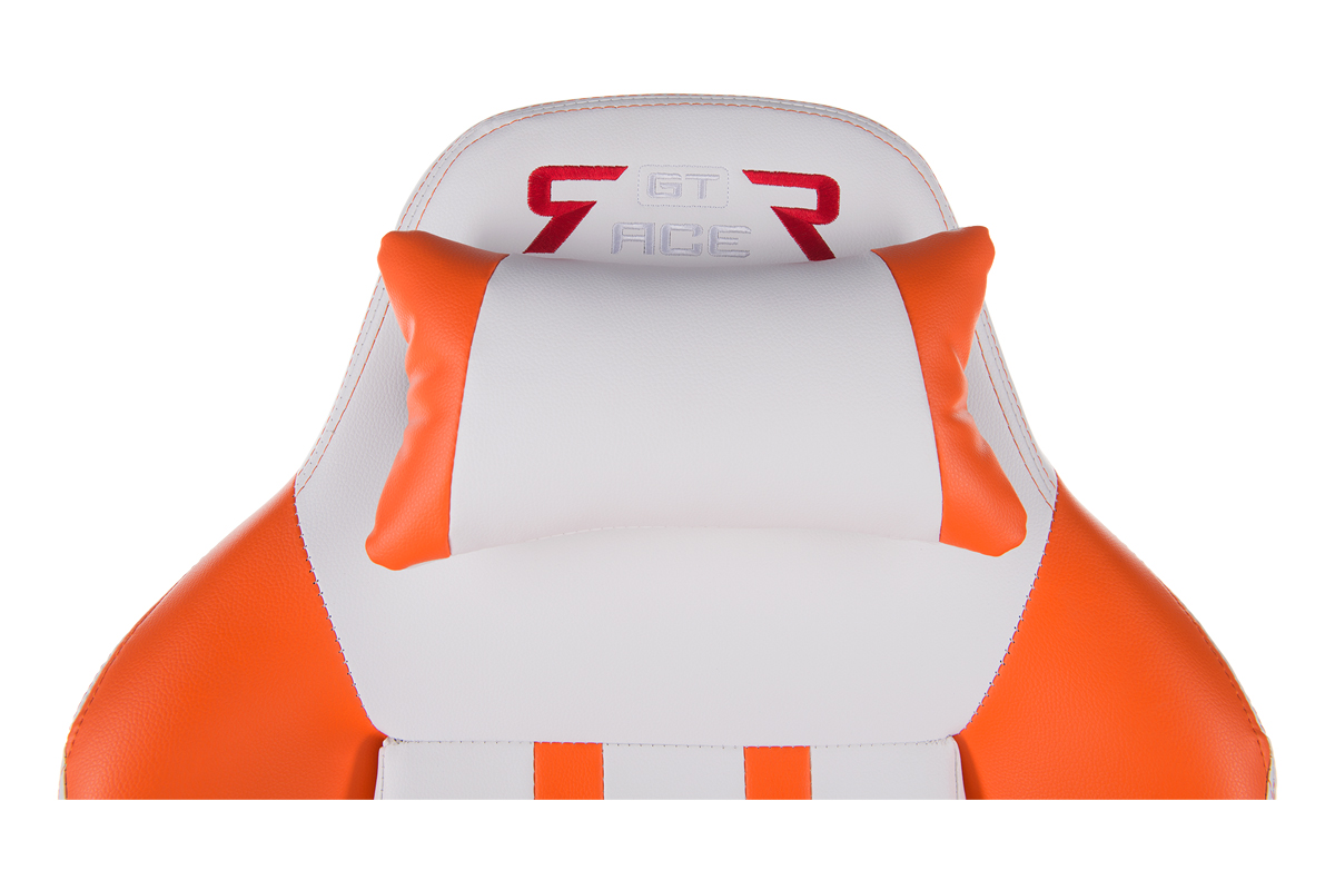 Геймерське крісло GT Racer X-2608 White/Orange