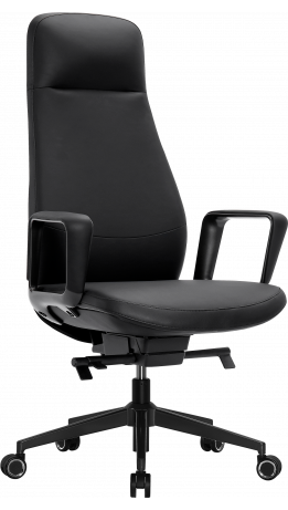 Офісне крісло GT Racer B-2115 Black (leather)