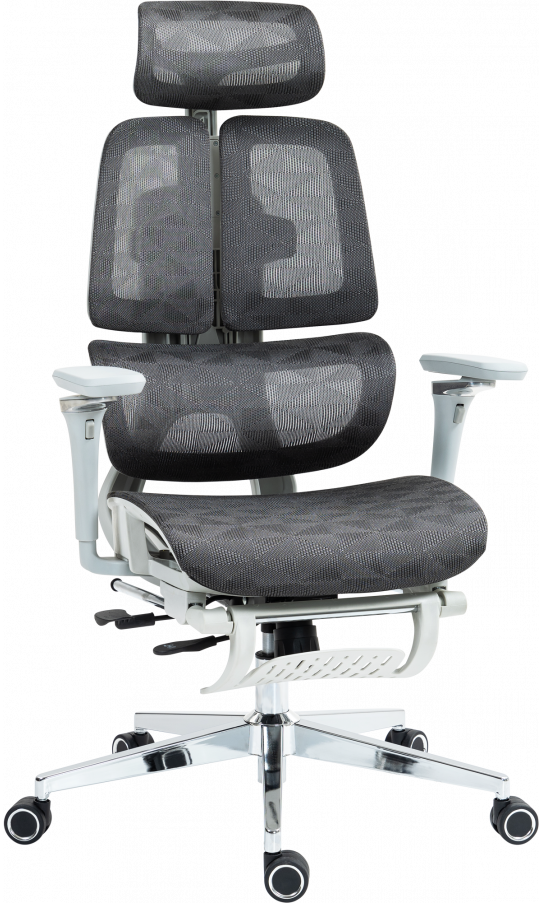 Офисное кресло GT Racer B-2450 White/Gray Офисное кресло GT Racer B-2450 White/Gray
