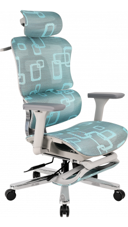 Офісне крісло GT Racer B-528 Gray/Blue