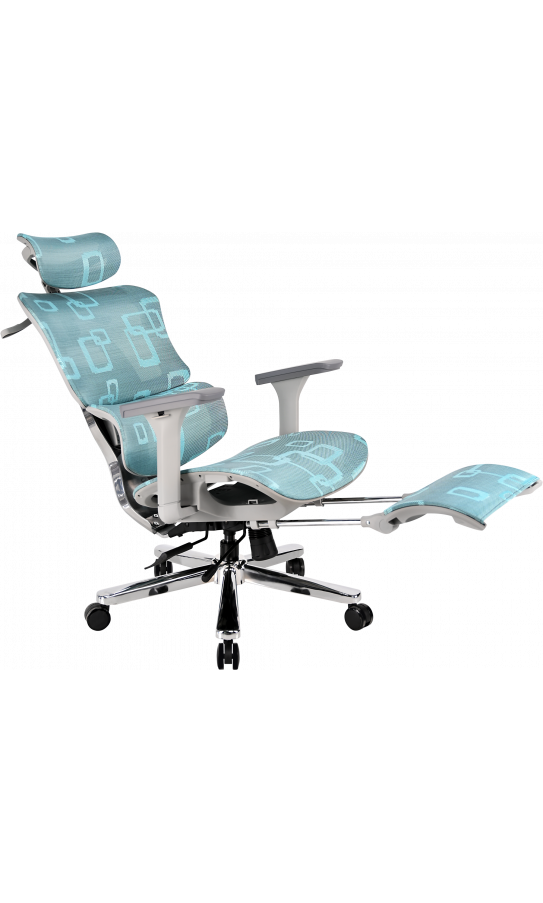 Office chair GT Racer B-528 Gray/Blue