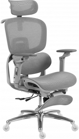 Офісне крісло GT Racer B-816 White/Gray (Massage)