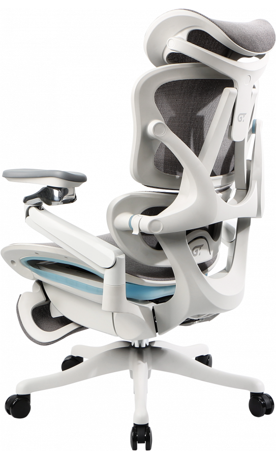 Office chair GT Racer B-822 White/Gray
