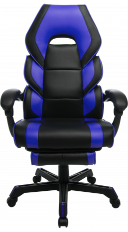 11Геймерское кресло GT Racer M-2643 Black/Blue
