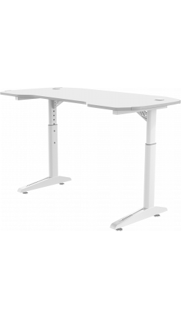 Геймерський комп'ютерний стіл GT Racer T-1229 (120x60x71-79) White