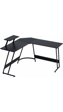 Геймерський комп'ютерний стіл GT Racer T-1741 (130x130x45x73) Black