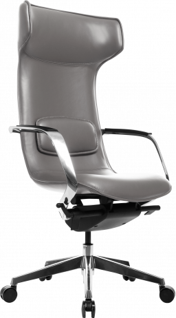 Офисное кресло GT Racer X-003F LEATHER Dark Gray