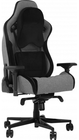 Геймерське крісло GT Racer X-0724 Fabric Gray/Black Suede