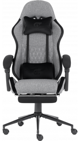 Геймерське крісло GT Racer X-2324 Fabric Gray/Black Suede
