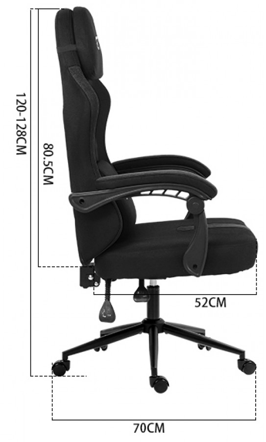 Геймерське крісло GT Racer X-2326 Fabric Black