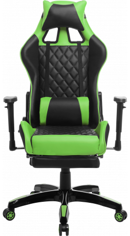 11Геймерское кресло GT Racer X-2526 Black/Green