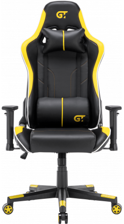11Геймерское кресло GT Racer X-2528 Black/Yellow