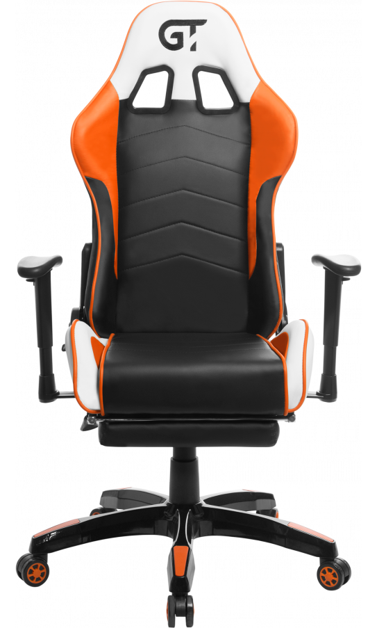 Gaming chair GT Racer X-2532-F Black/Orange/White