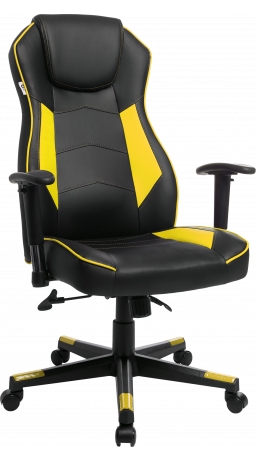 11Геймерское кресло GT Racer X-2564 Black/Yellow