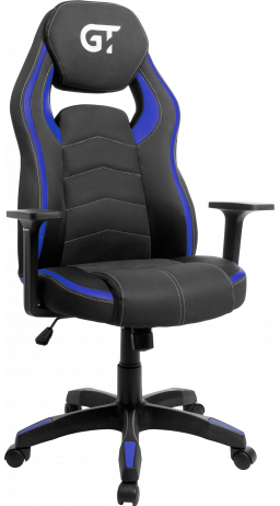 11Геймерское кресло GT Racer X-2589 Black/Blue