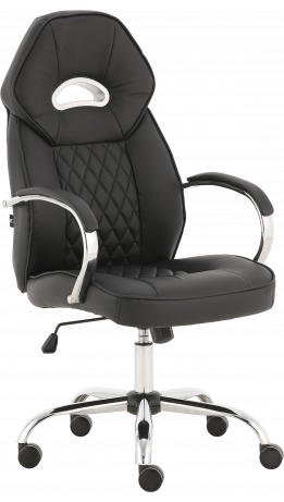 Офісне крісло GT Racer X-2740AB Chrome Black
