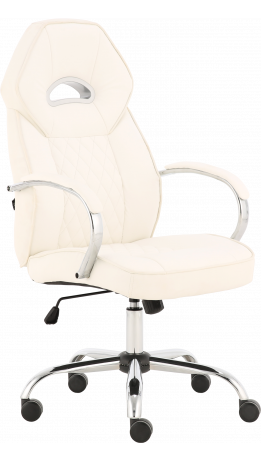 Office chair GT Racer X-2740AB Chrome White