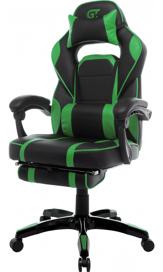Геймерское кресло GT Racer X-2749-1 Black/Green