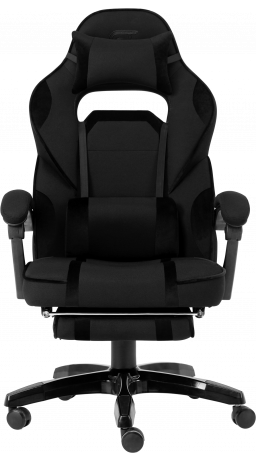 11Геймерское кресло GT Racer X-2749-1 Fabric Black Suede