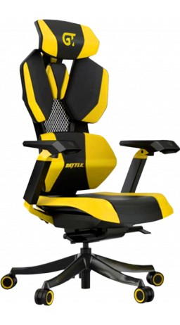 11Геймерське крісло GT Racer X-6003 Battle Black/Yellow