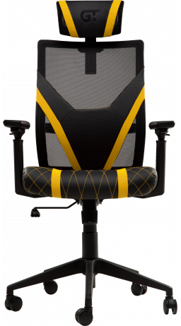 Геймерське крісло GT Racer X-6674 Black/Yellow (уцінка)