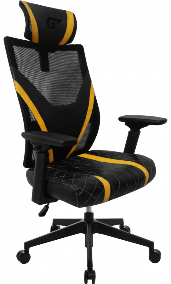 Геймерское кресло GT Racer X-6674 Black/Yellow