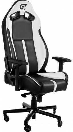 11Геймерское кресло GT Racer X-8009 Black/White