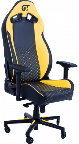 11Геймерское кресло GT Racer X-8010 Black/Yellow