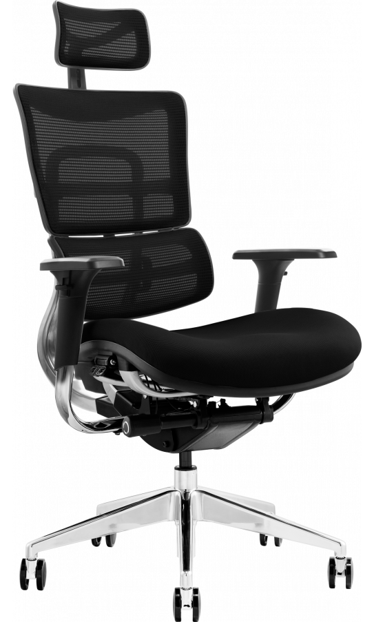 Офисное кресло GT Racer X-802 Black (W-21, B-41)