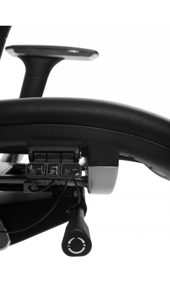Офисное кресло GT Racer X-807 Leather Black (P-02)