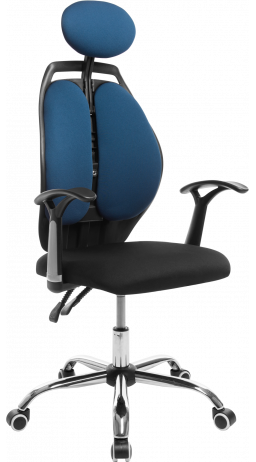 Офісне крісло GT Racer X-W1032 Fabric Black/Dark Blue