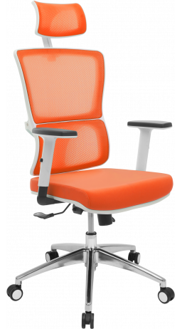 Офісне крісло GT Racer X-W50 White/Orange