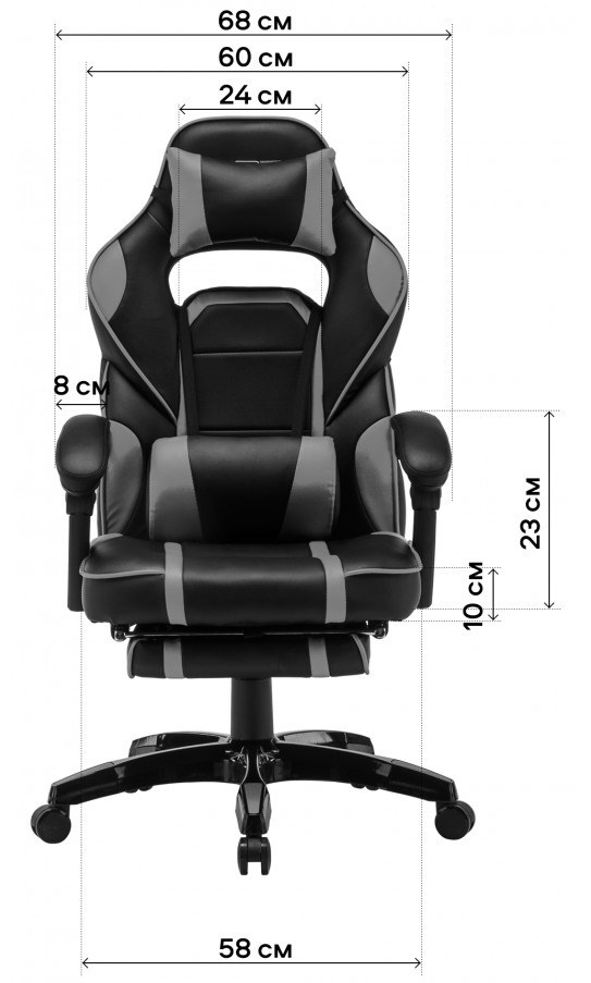 Геймерское кресло GT Racer X-2749-1 Black/Red